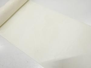 アンティーク　鶴に笠松模様織り出し　長襦袢地反物